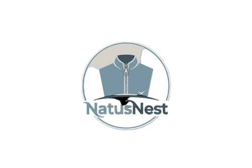 logo just one quarter zip that has natusnest incorporated into it  
